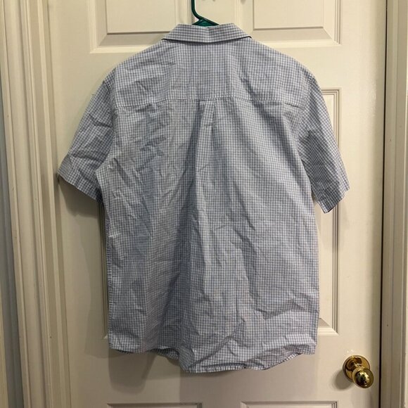 Cody James Core Men’s White & Blue Pattern Short Sleeve Western Shirt Medium - Picture 6 of 6